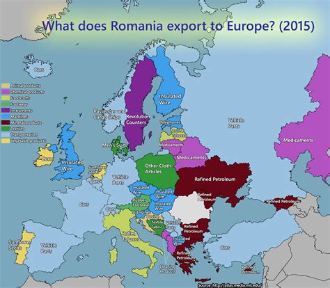What Does Romania Export the Most to Europe [1984x1736] : r/MapPorn