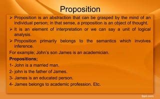 sentence utterence  proposition