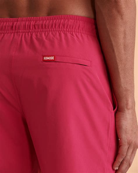 Hamabe Volley Swimsuit With Mesh Lining Bright Pink Bikini Village