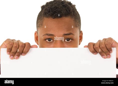 hispanic male hiding stock photo alamy