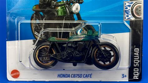 Машинка Базова Hot Wheels Honda CB Cafe Rod Squad HTC Black купити в інтернет