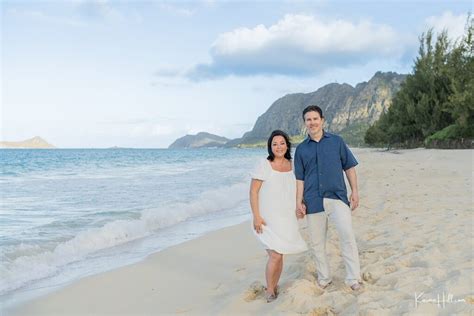 One Happy Blended Family - The Solomon's Oahu Family Portrait