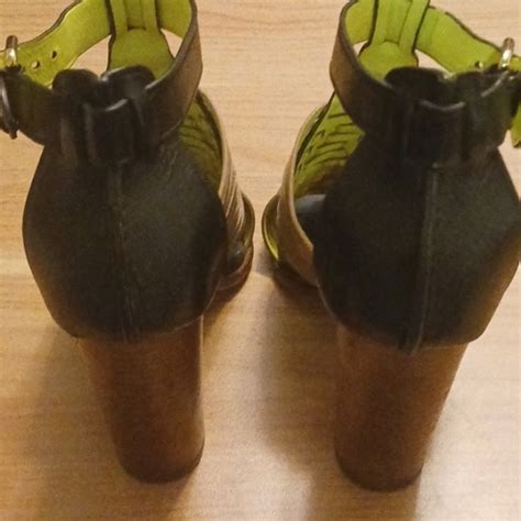 Coach Shoes Coach Lorrie Huarache Style Black Nude Leather Sandals