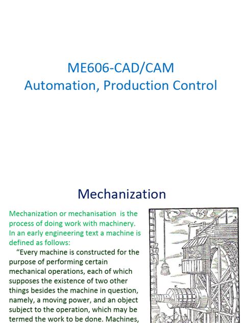 ME606-Automation-Production Control | PDF | Automation | Numerical Control
