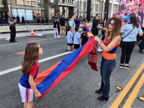 Armenians Rally In Front of Turkish Consulate on Wilshire Blvd in Los ...