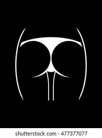 Perfect Sexy Buttock Women Bikini Stock Vector Royalty Free 477377077