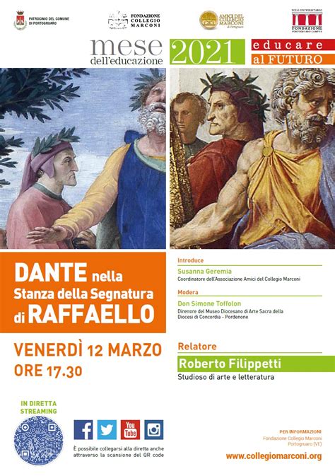 DANTE NELLA STANZA DELLA SEGNATURA Amici Del Collegio Marconi