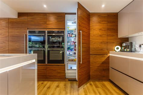 An Integrated Neff Fridge Freezer Is Completely Concealed In This Beautiful Bespoke American