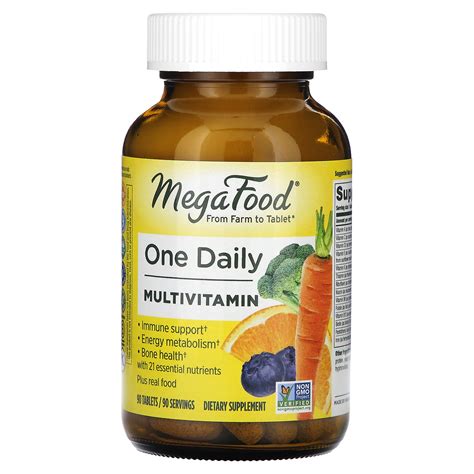 MegaFood, One Daily Multivitamin, мультивитаминный комплекс, 90 ...