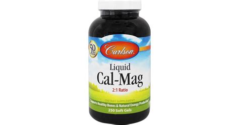 Carlson Liquid Cal Mag 250 Softgels • Find At Klarna