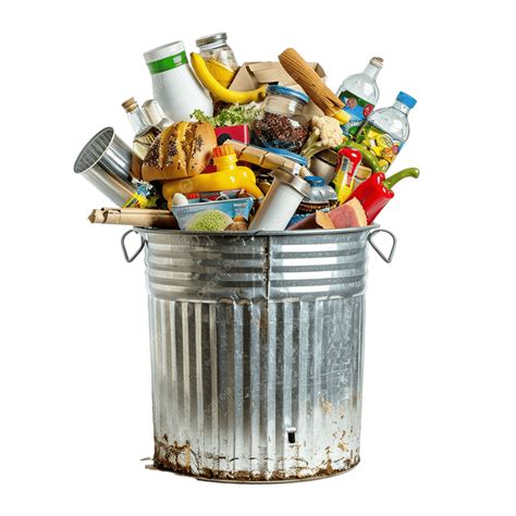 full trash bin