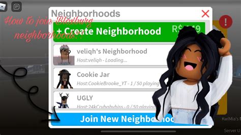 How To Join A Neighborhood In Bloxburg 🥰 Youtube