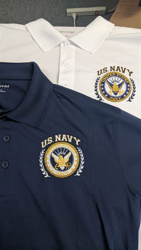 Navy Logo On Sport Tek Shirts Hines Dtf Dtg And Custom Printing