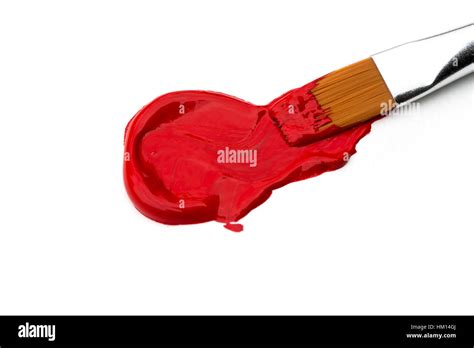 Red Acrylic Paint Stock Photo Alamy