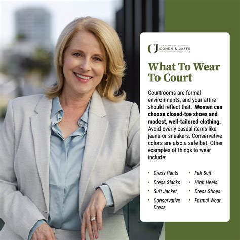 What To Wear to Court | Law Office of Cohen & Jaffe, LLP