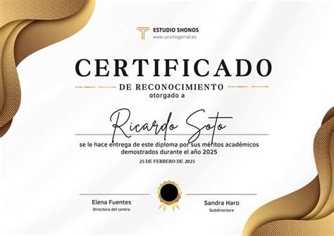 Plantillas De Certificados De Premios Editables Canva