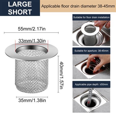 multifunctional  stainless steel floor drain filter mesh basket