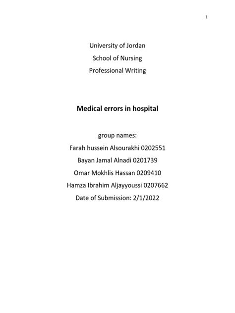 Medical Errors Pdf Medical Error Joint Commission