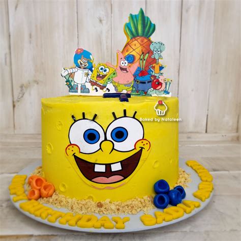 Sponge Bob Birthday Cake Baked By Nataleen