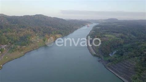 Panama Canal Aerial View, Nature Stock Footage ft. bridge & ocean ...