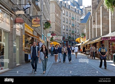 St Malo Intra Muros Brittany France Stock Photo Royalty Free Image