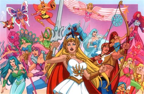 The Whole Crew 80s Cartoons Princess Of Power She Ra Princess Of Power