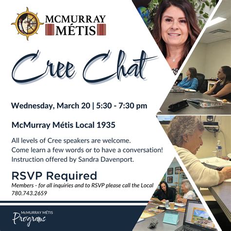 Cree Chat March 2024 Mcmurray Métis