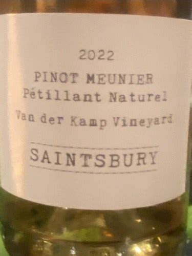 Saintsbury Van Der Kamp Vineyard Pinot Meunier P Tillant Naturel