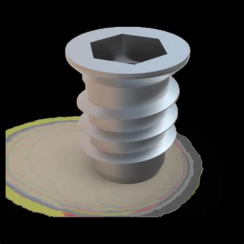 Ø10 x 16 M8 metal dübel - Mesan Plastik ve Metal