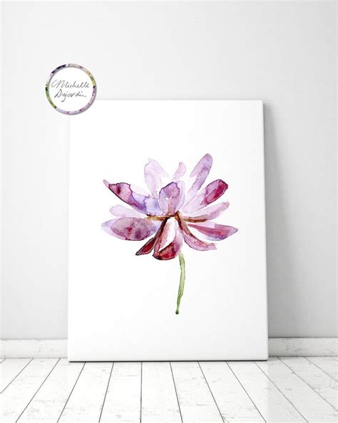 Lotus Art Lotus Watercolor Painting Zen Art Giclee Print - Etsy