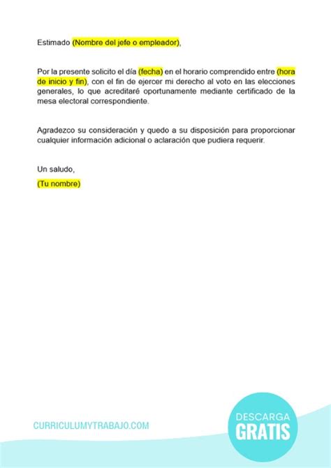 Ejemplos De Carta De Permiso Laboral Para Descargar Hot Sex