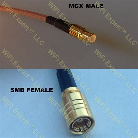 Rg Mcx Male To Smb Female Coaxial Rf Pigtail Cable Rf Coaxial