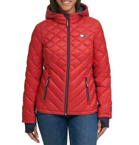 Jaqueta Feminina Tommy Hilfiger - Jaqueta Puffer Vermelha Feminina - Tommy Hilfiger | Roupas | Mom & Me ...