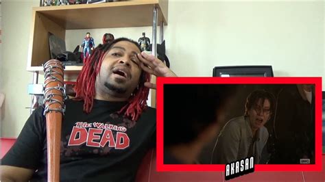 The Walking Dead Season 7 Episode 1 Death Reaction Youtube