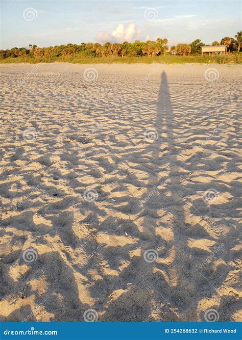 View of a Beach Summer Sunrise at Cape Canaveral, Florida Stock Photo