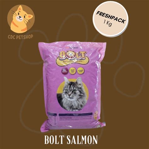 Jual BOLT 1kg Makanan Kucing Rasa Tuna Salmon Bentuk Bulat Ikan Donat