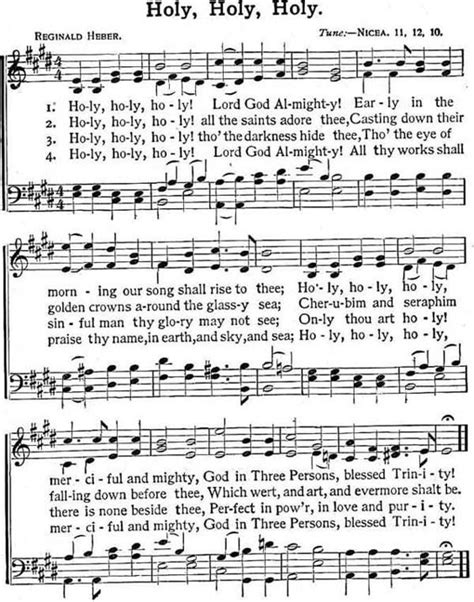 Old Gospel Hymns Printable Lyrics