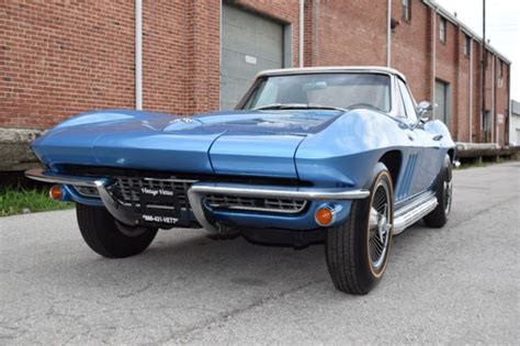 1966 Nassau Blue Corvette Convertible For Sale Photos Technical