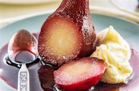 POACHED WHOLE PEARS IN PORT WINE SYRUP Brenda Gantt Recipes