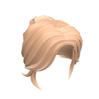 Messy Hair Bun Blonde Roblox