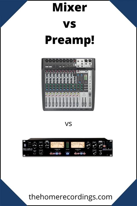 Mixer Vs Preamp