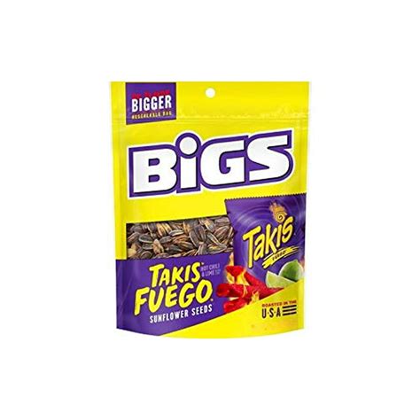 BIGS Takis Fuego Sunflower Seeds 3.63 oz Bag (Pack of 3) - Walmart.com ...