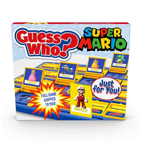 Guess Who Super Mario Theme Includes Game Boards Etsy