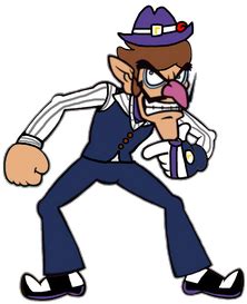 Waluigi in his golf outfit by AlyssaTheYoshiGirl on DeviantArt