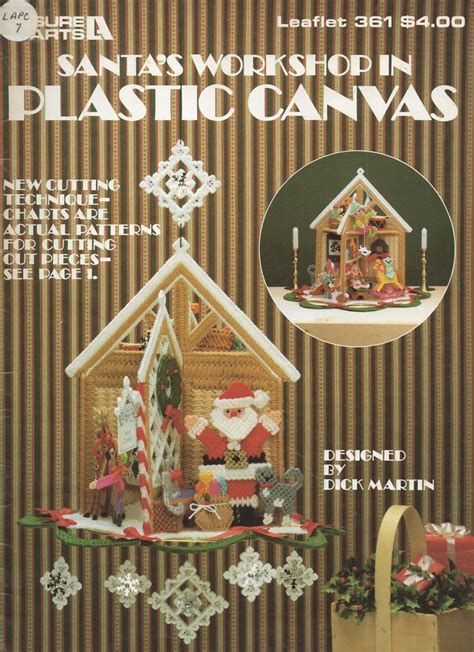 Santa S Workshop In Plastic Canvas Leisure Arts Leaflet