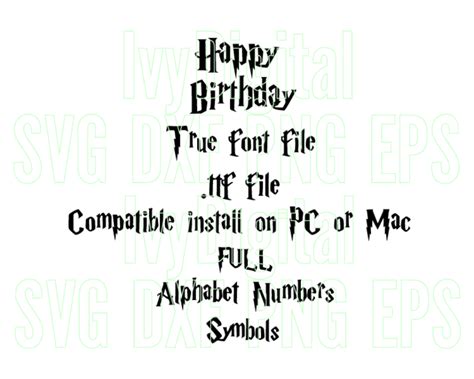 Free harry potter fonts for cricut - plmseed