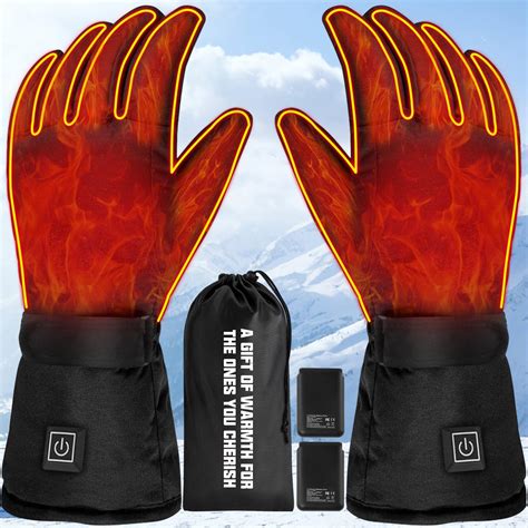 Heated Gloves, Rechargeable Heated Gloves for Men Women | Electric