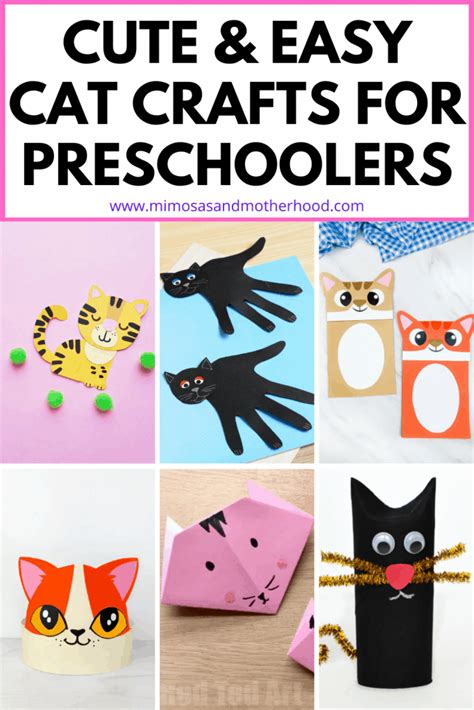 20 Cat Crafts for Preschoolers & Toddlers - Mimosas & Motherhood