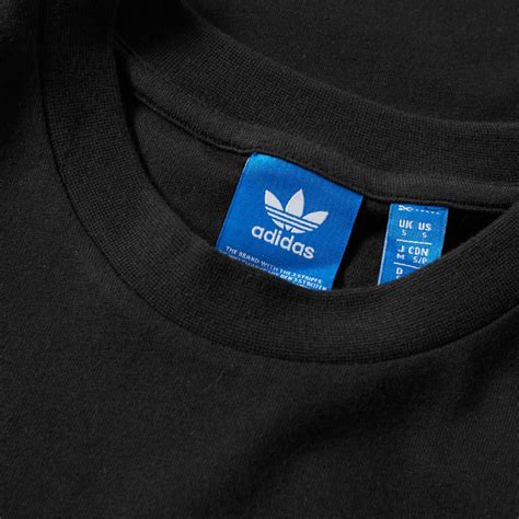 Adidas Stripes Slogan Tee Black | END. (US)