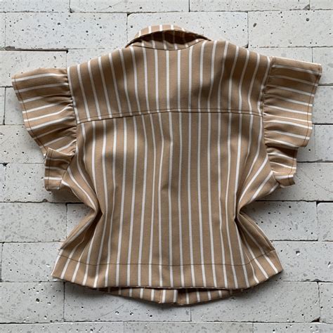 CONJUNTO COTTON LISTRADO PEÇAS NUDE Dondoca Moda Feminina